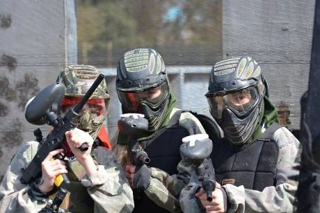 Paintballing at Quex